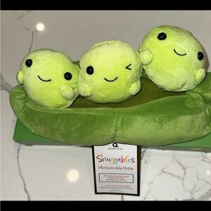Snuggables Microwaveable Hottie Three Peas in a Pod